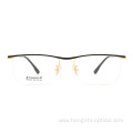 Inventory Optical Eyeglasses Titanium Half Rim Eyewear Frame